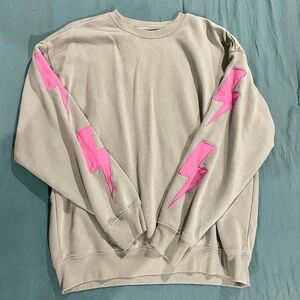 Pink Lightning Bolt Sweatshirt